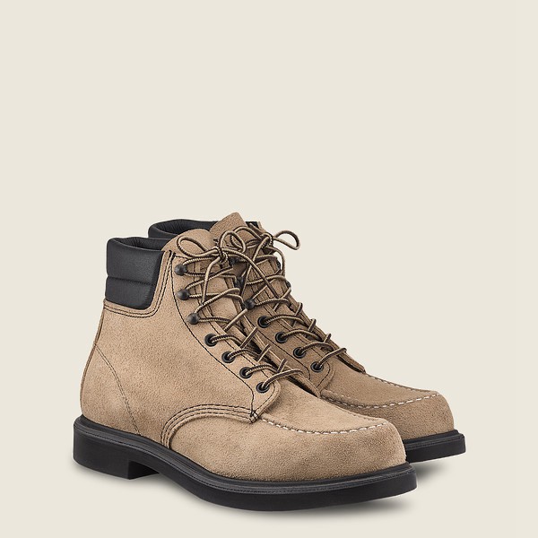 Red Wing Heritage Boots Classic Supersole - 6-Inch Mohave Læder - Khaki - Herre 1024-GAWFI